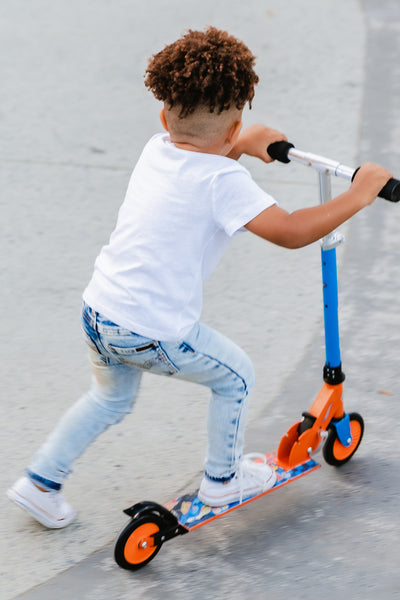 Blue Non-Distressed Denim Jeg Jeans - Kids