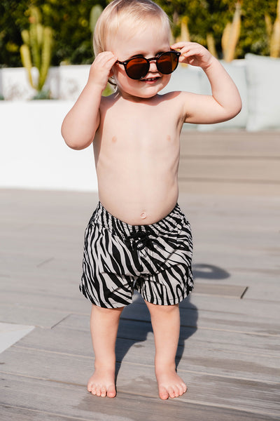 Zebra Swim Shorts - Kids - 6