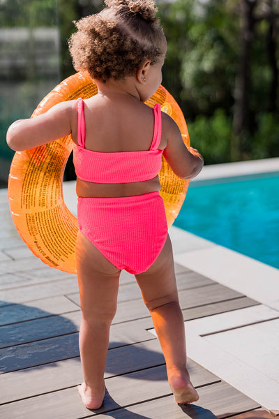 Flamingo Two Piece Swimsuit- Baby - 2
