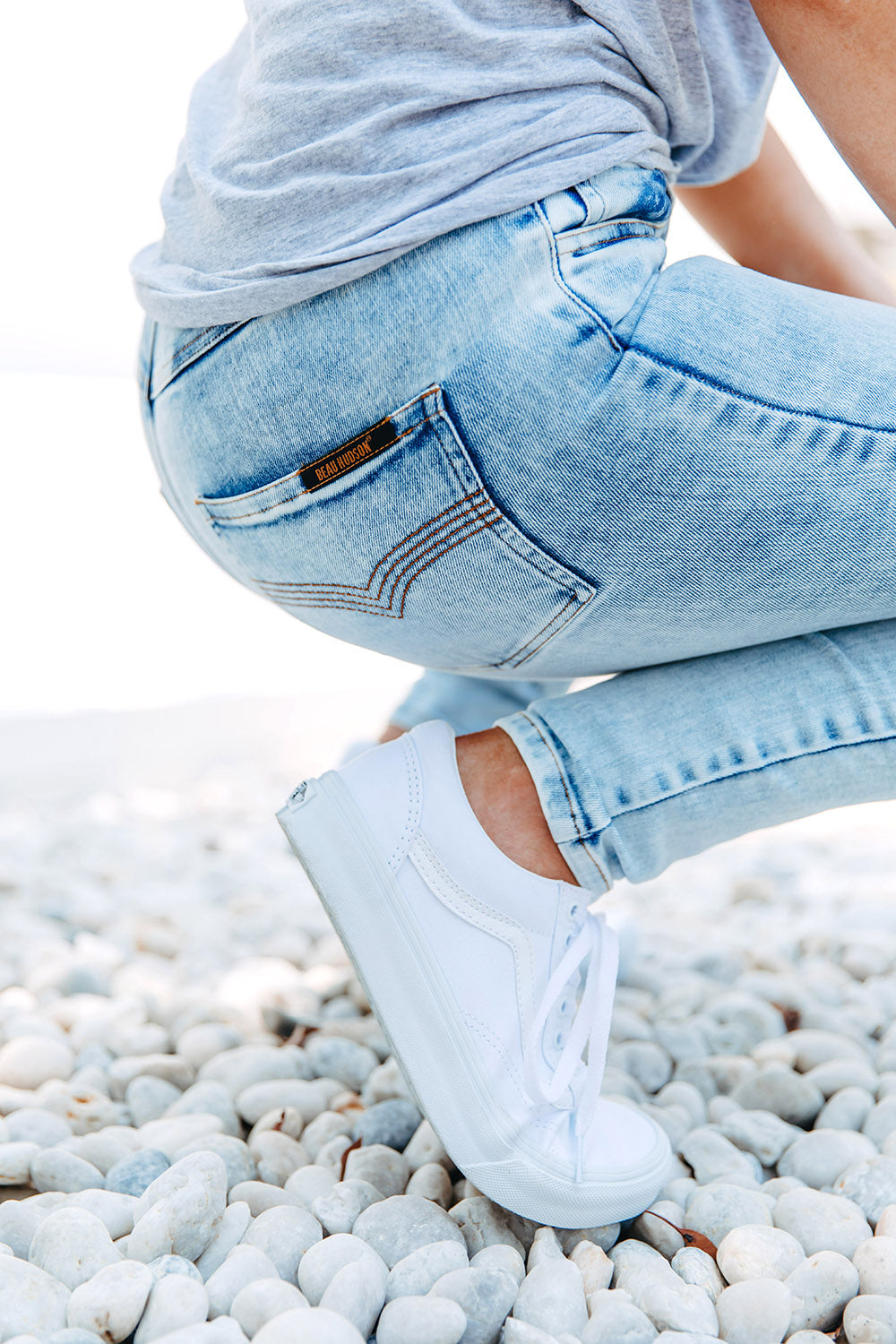Blue Non-Distressed Denim Jeans for Women